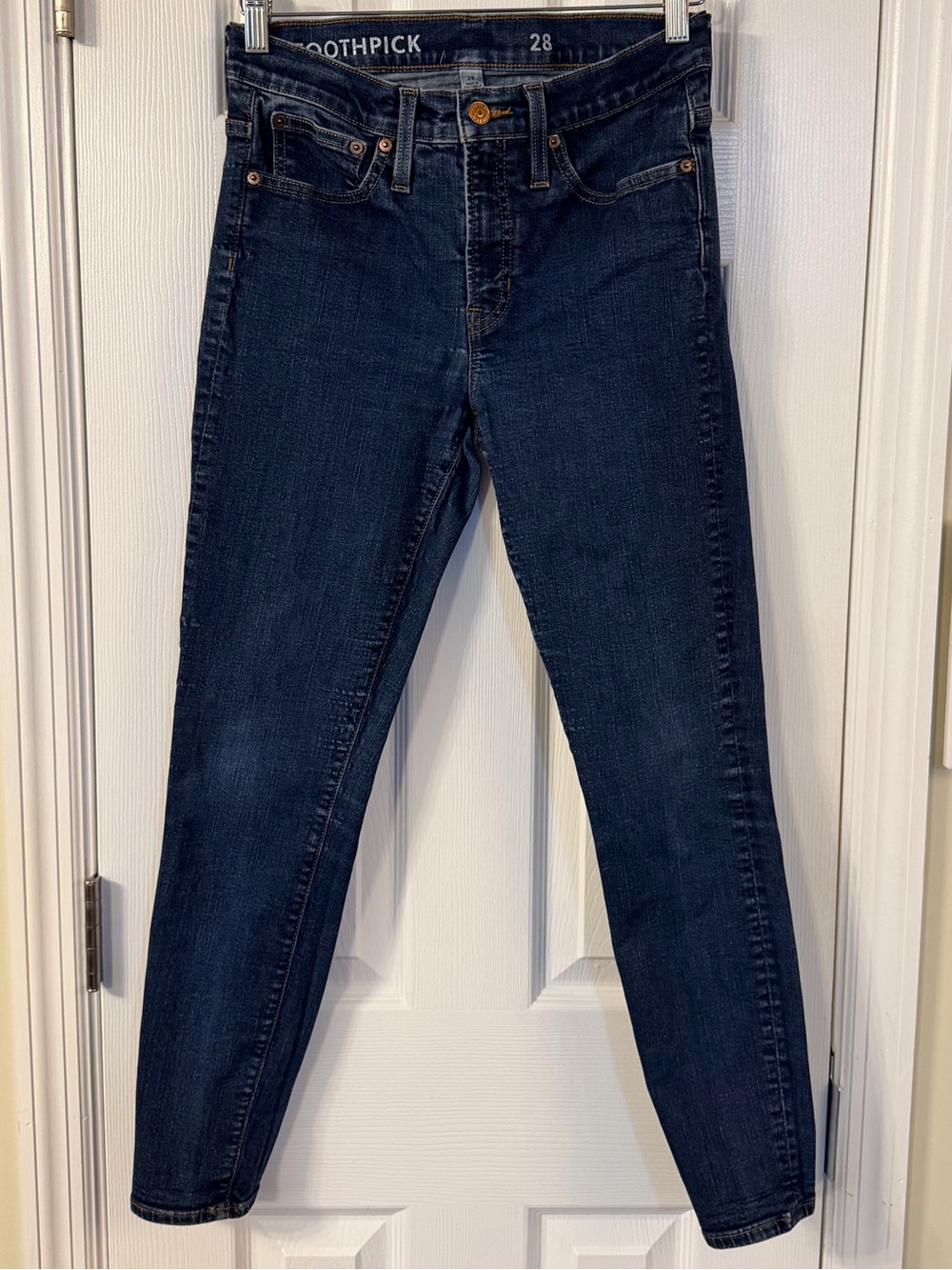 J.Crew Toothpick Skinny Jeans Size 28 Dark Wash Stretch Denim